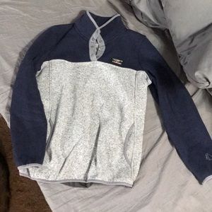 LL Bean quarter button pullover sweatshirt